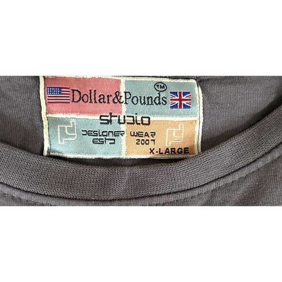 Dollar & Pounds New York Tee T-Shirt American Flag Cotton Size XLarge - Picture 2 of 6
